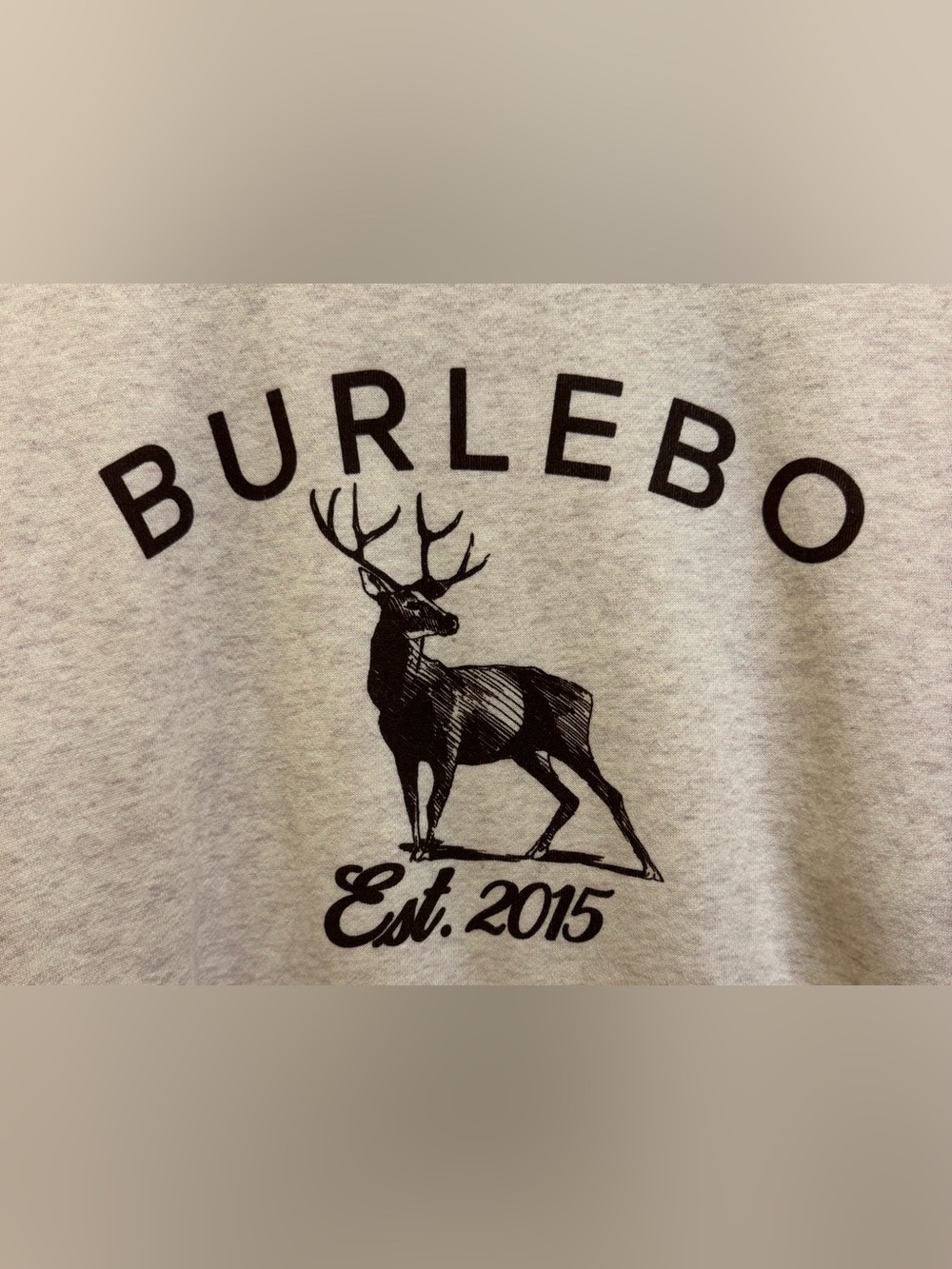 Burlebo “Buck” Crewneck Sweatshirt Mens XL Cream *** LIKE NEW CONDITION *** - Picture 2 of 6